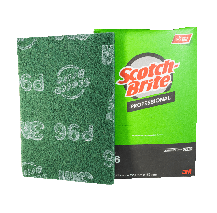3M FIBRA VERDE SCOTCH BRITE 229MM X 152MM C/12PZ (P96)