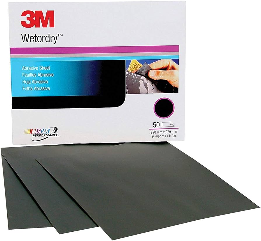 3M LIJA WETORDRY HOJA COMPLETA 9" X 11" GRANO 3000 (01999)(H)