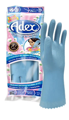 ADEX GUANTE AFELPADO AZUL N.9 PAR