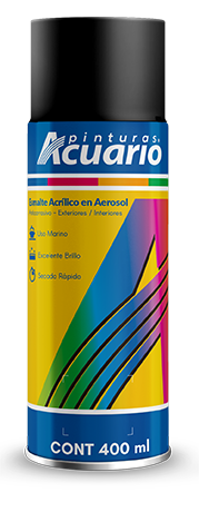 AEROSOL ACUARIO NEGRO MATE 400ML (797)(E)