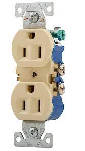 ARROW HART CONTACTO DUPLEX ATERRIZADO MARFIL (268V)(E)