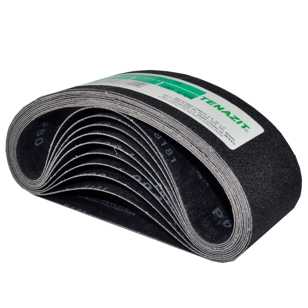 BANDA LIJA AUSTROMEX 4" X 24" P/VIDRIO GRANO 100 (1193) (H)