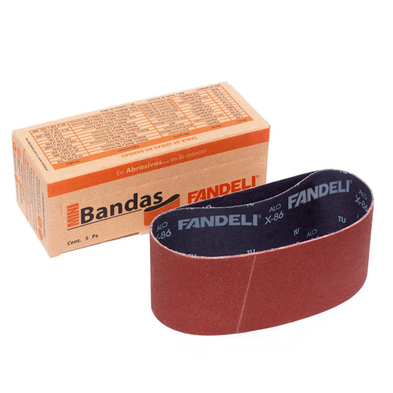 PAQUETE C/5 PIEZAS BANDA OXALUM FANDELI 3" x 21" GRANO 50 (05429) 