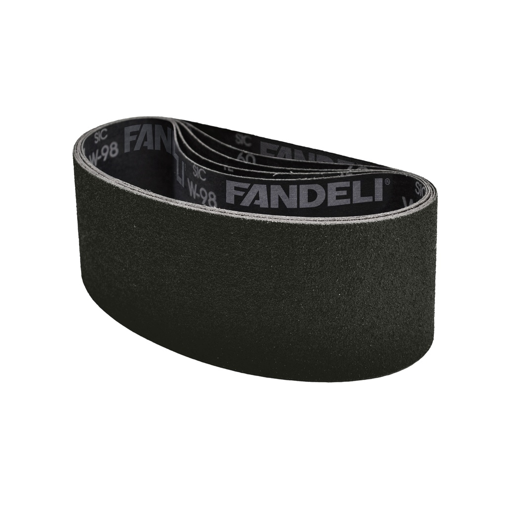 PAQUETE C/5 PIEZAS BANDA OXALUM FANDELI 4" x 24" GRANO 120 P/VIDRIO (02953) 