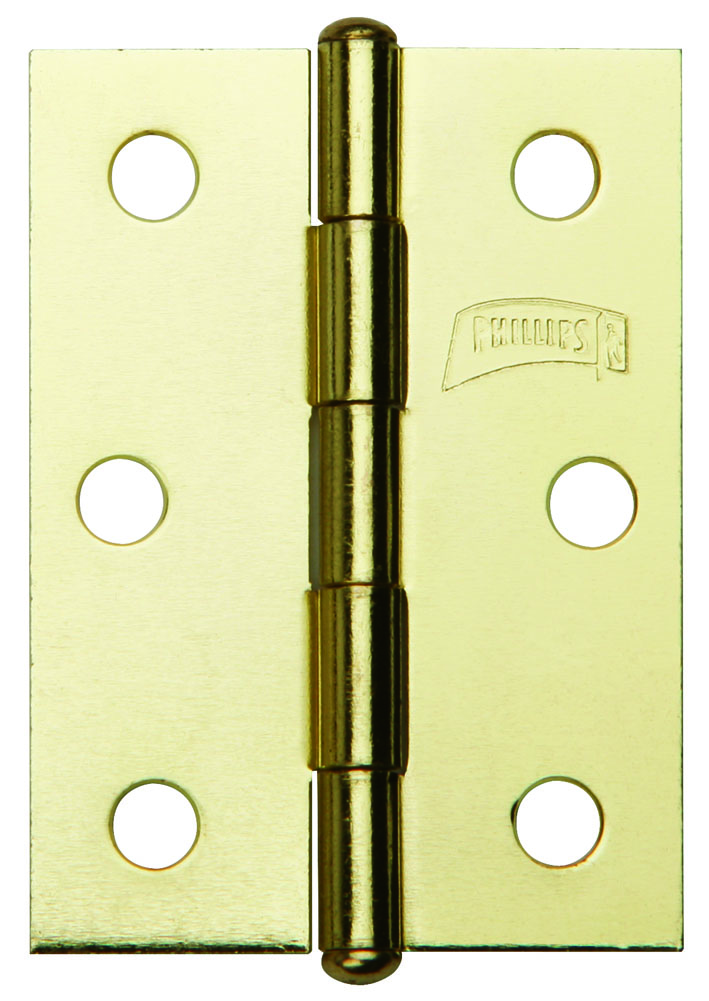 BISAGRA PHILLIPS 2-1/2" LATÓN C/TORNILLO C/20PZ (MX177)(H)