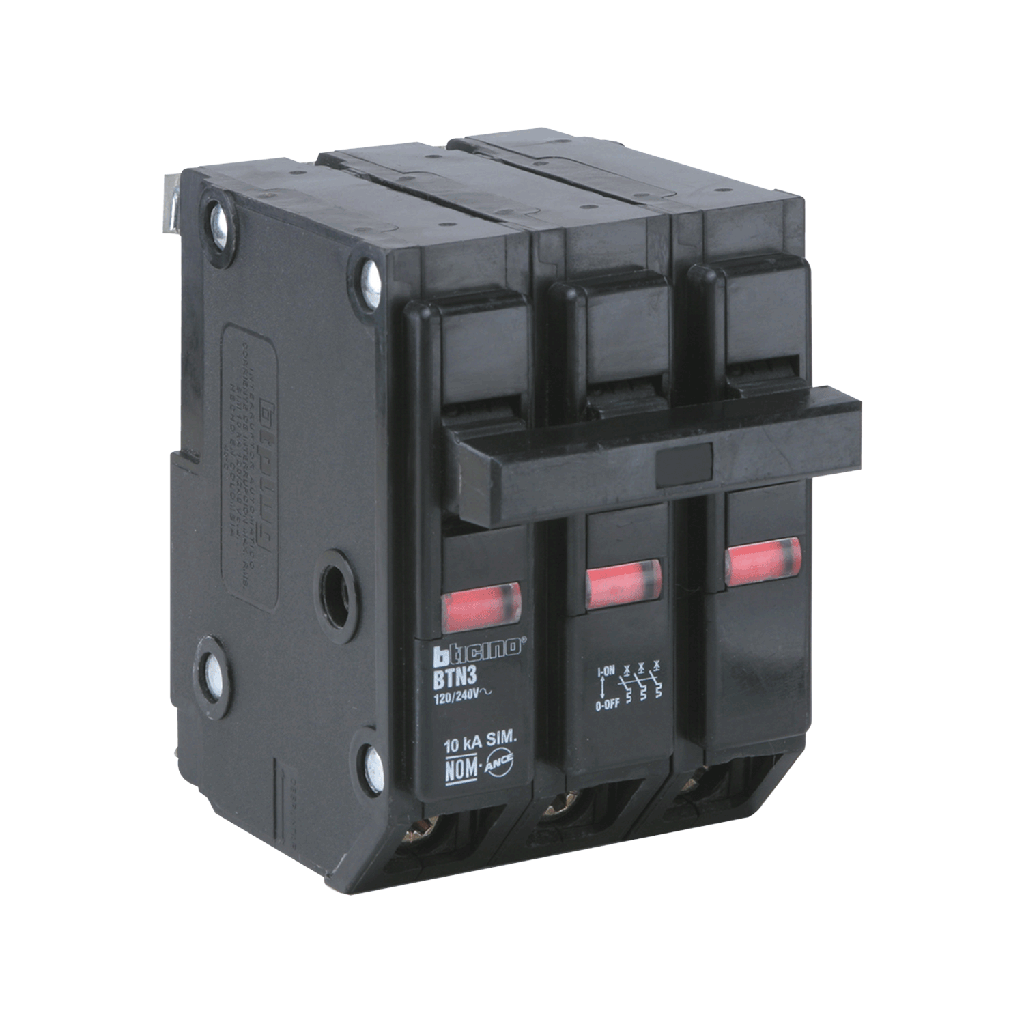 BTICINO PASTILLA TERMOMAGNÉTICA 3 x 50A (BTN3/50) (E)