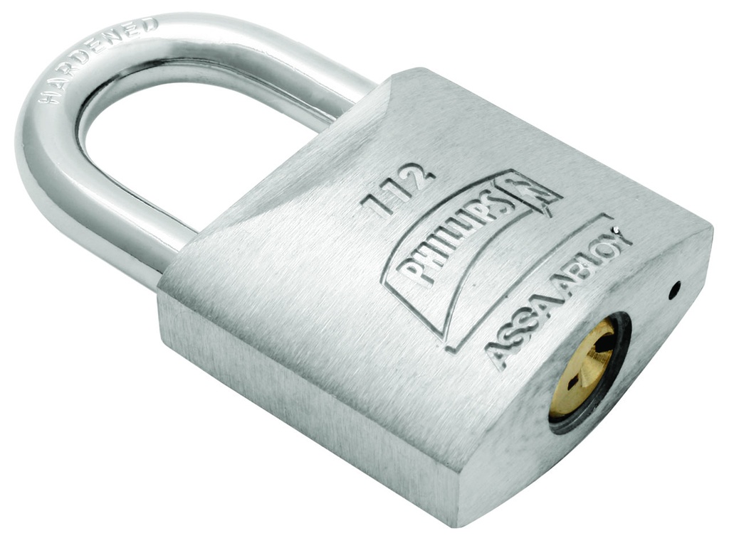 CANDADO METÁLICO PHILLIPS 112 GANCHO CORTO (MX122)(H)