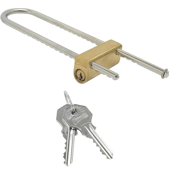 CANDADO PHILLIPS 8 EXTRA LARGO LATÓN (MX110)(H)