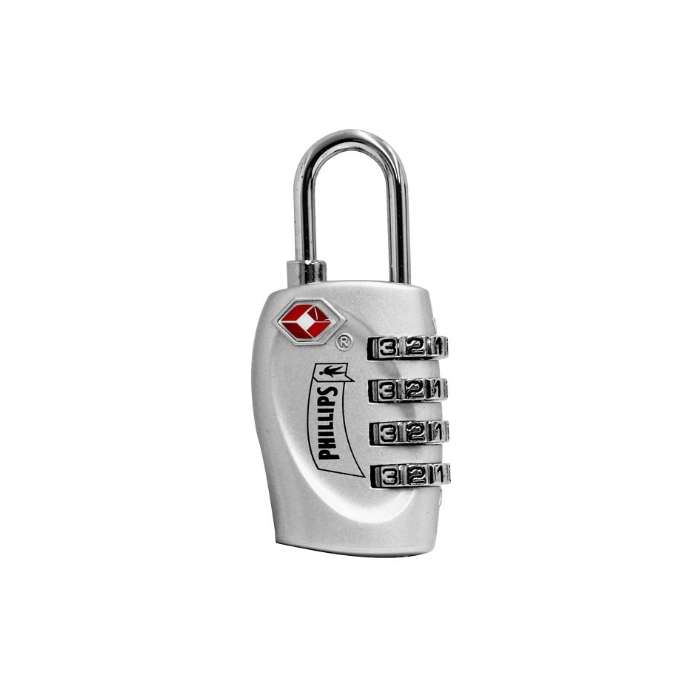 CANDADO COMBINACIÓN PHILLIPS TSAM4 NATURAL BLISTER (MX3468)(H)