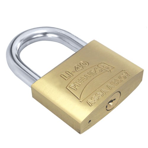 CANDADO PHILLIPS LI- 40 LATÓN MACIZO (MX1565)(H)