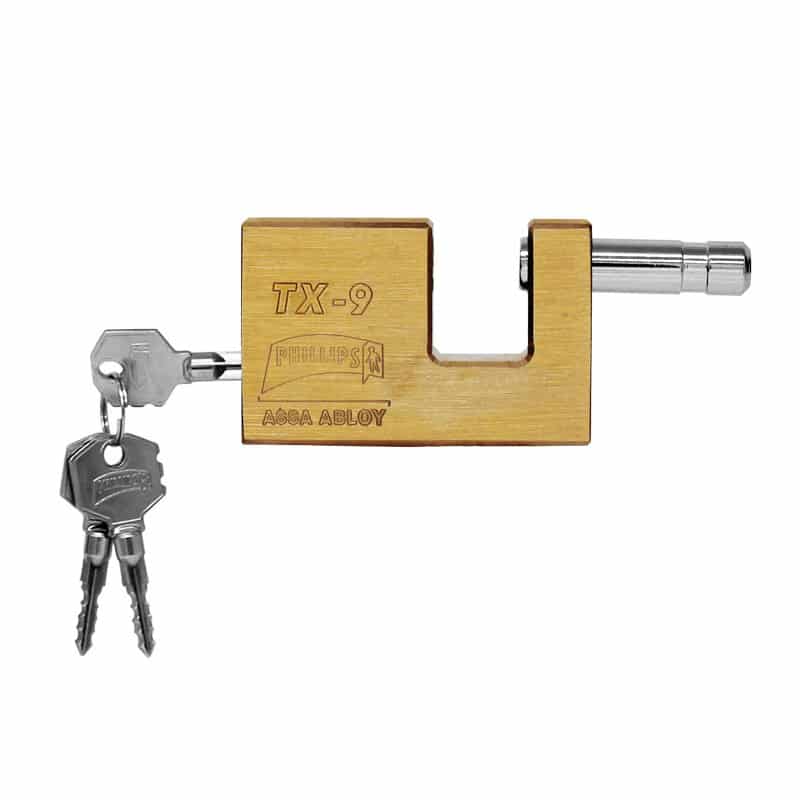 CANDADO PHILLIPS TX- 09 TETRA-LLAVE LATÓN (MX2186)(H)