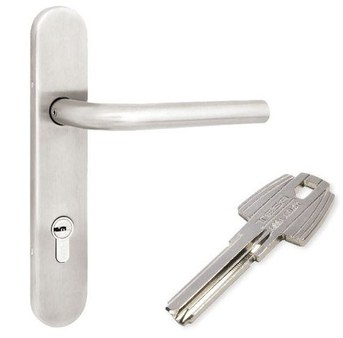 CERRADURA TESA ENTRADA KIRA RB100 LLAVE LLAVE T60 CROMO MATE IZQUIERDA (MX85605)