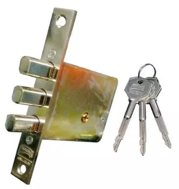 CERRADURA PHILLIPS X-1000 BOLT LATÓN TETRA LLAVE (MX4816)(H)