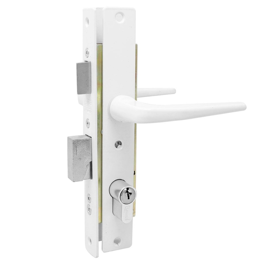 CERRADURA PHILLIPS 3060 MANIJA-MANIJA BLANCO P/ALUMINIO (MX2458)(H)