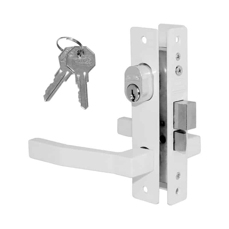 CERRADURA PHILLIPS 550 MANIJA-MANIJA BLANCO P/PUERTA ABATIBLE (MX592)(H)