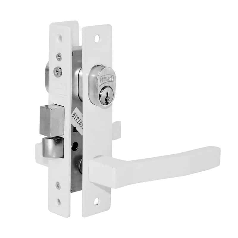 CERRADURA PHILLIPS 555 MARIPOSA-CILINDRO BLANCO P/PUERTA ABATIBLE (MX2105)(H)