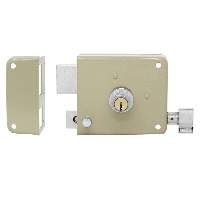 CERRADURA PHILLIPS 715 INSTAFÁCIL DERECHA BEIGE SOBREPONER (MX620)