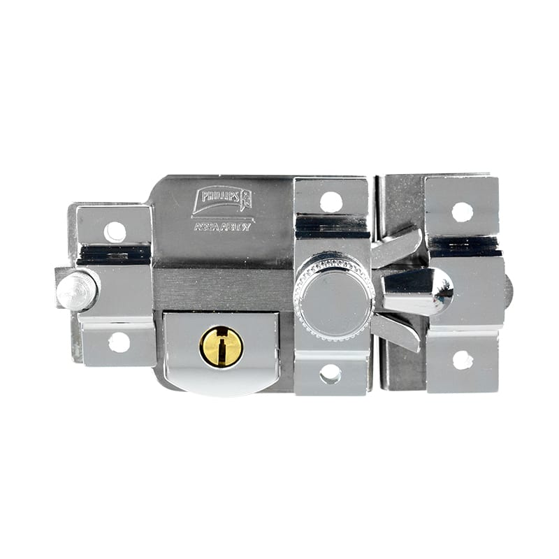 CERRADURA PHILLIPS 825 DERECHA CROMO SOBREPONER (MX101)(H)