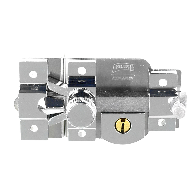 CERRADURA PHILLIPS 825 IZQUIERDA CROMO SOBREPONER (MX102)(H)