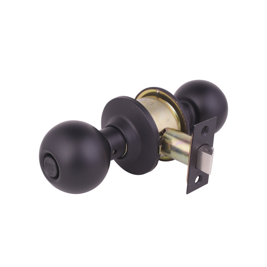 CERRADURA YALE BALL BAÑO NÍQUEL NEGRO (MX80014)