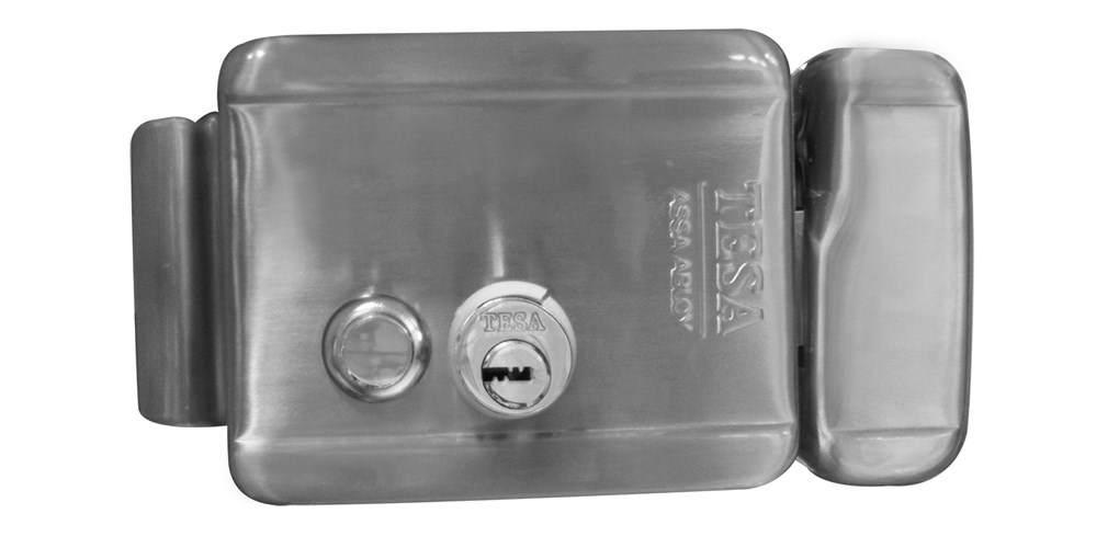 CERRADURA ELÉCTRICA TESA X86A S/BOTÓN DERECHA ACERO INOXIDABLE (MX85717) (H)