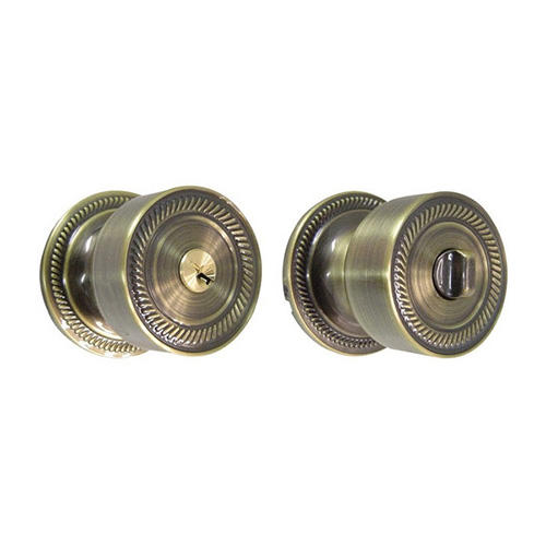 CERRADURA YALE NOBEL BAÑO LATÓN ANTIGUO (MX85822)