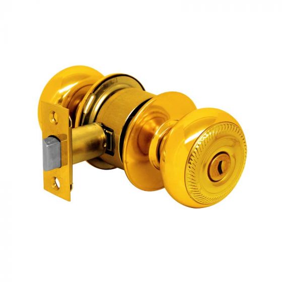 CERRADURA YALE NOVO BAÑO LATÓN BRILLANTE (MX80119)