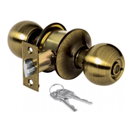 CERRADURA PLYMOUTH YALE ENTRADA LATÓN ANTIGUO (MX87502)