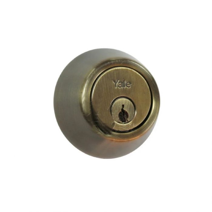 CERROJO YALE B500P LATÓN ANTIGUO LLAVE-LLAVE (MX81035)