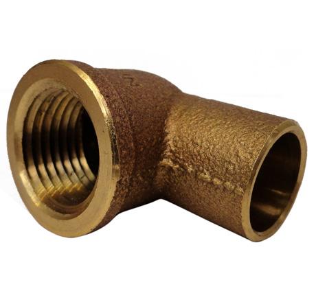 IUSA COBRE CODO 90° ROSCA INTERIOR 1/2" (13MM) (600435)(H)