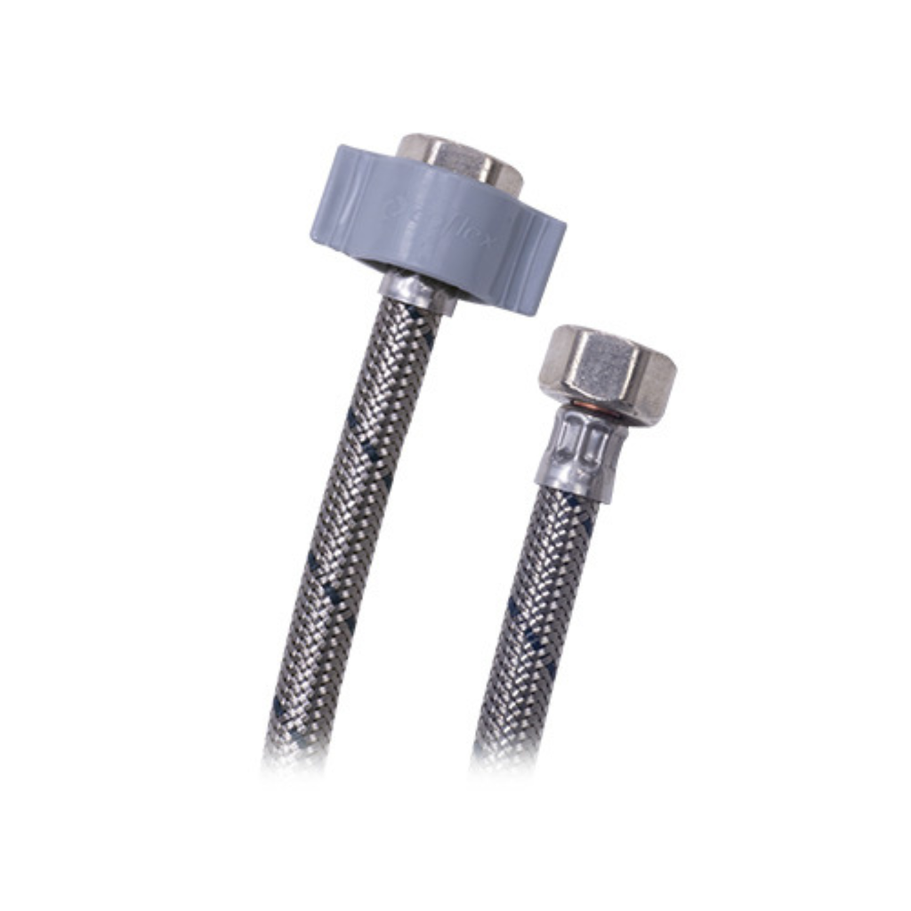 COFLEX MANGUERA ACERO P/LAVABO-FREGADERO 1/2" F.I.P. x 1/2" F.I.P. 1M (AL-A100)