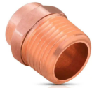 IUSA COBRE CONECTOR ROSCA EXTERIOR-MACHO 3/4"(19MM) (208987)(H)