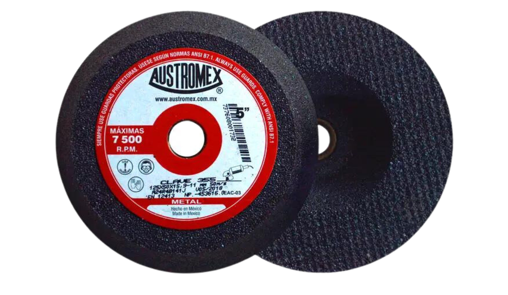 COPA ABRASIVA AUSTROMEX P/DESBASTE METAL 5" P/B&D GRANO 24 (355)(H)