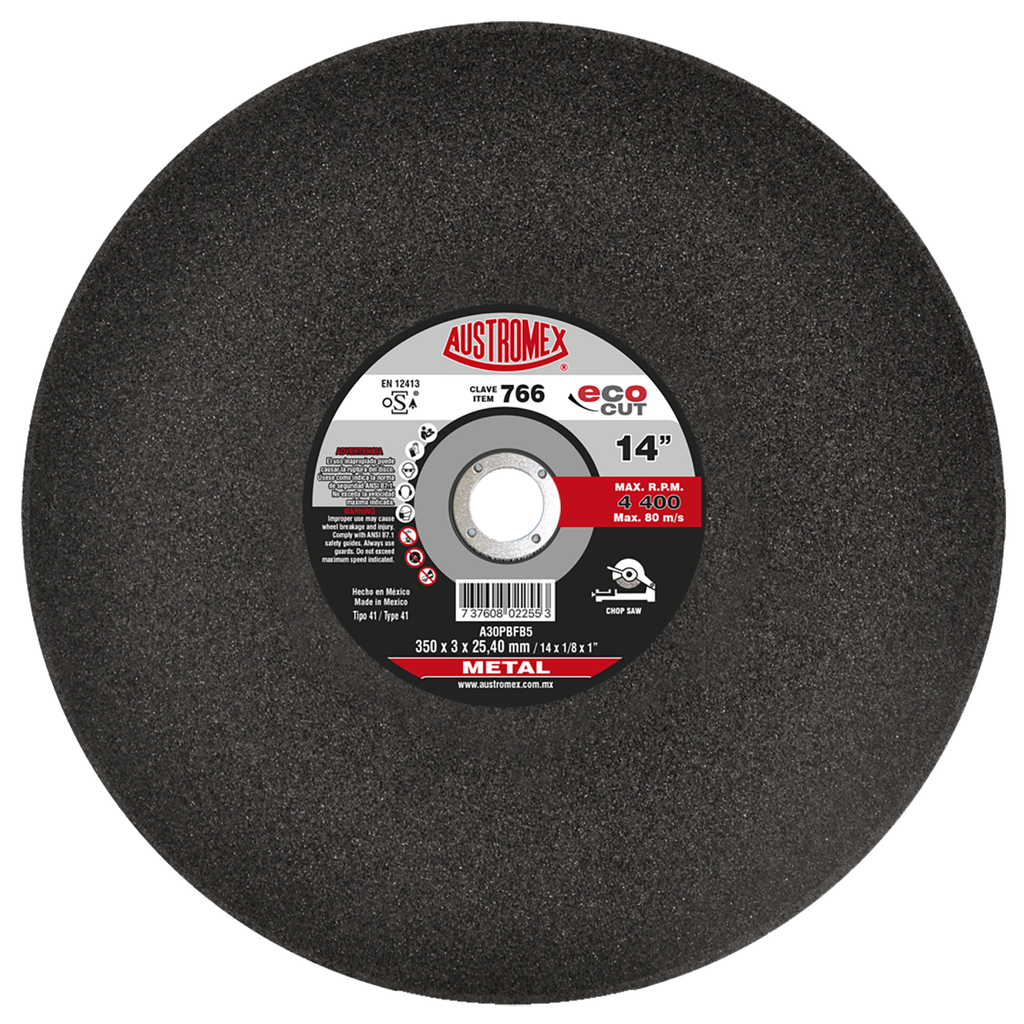 DISCO ESTACIONARIO AUSTROMEX P/CORTE METAL 14" (766)(H)
