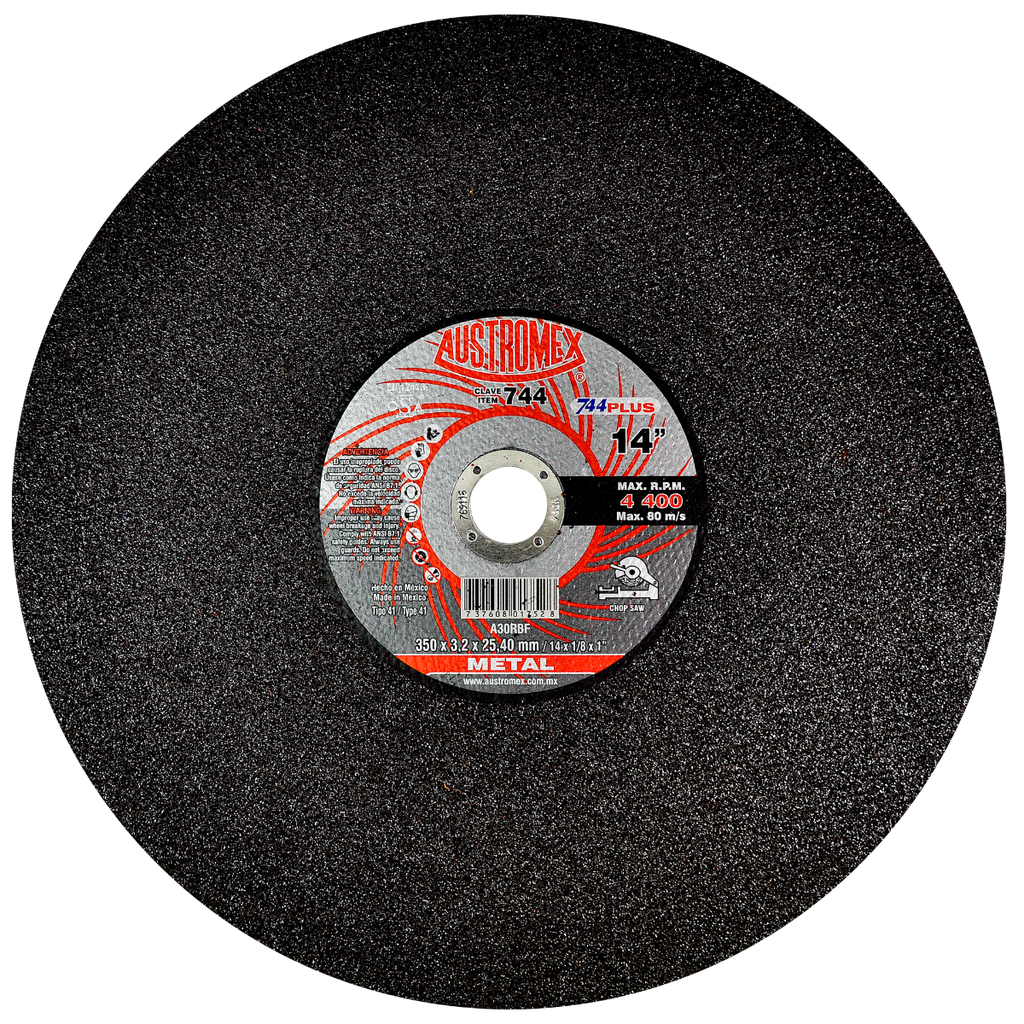 DISCO ESTACIONARIO AUSTROMEX P/CORTE METAL 14" (744)(H)