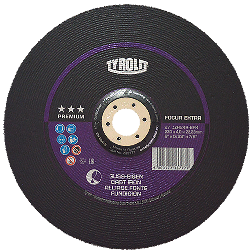 DISCO CAZUELA AUSTROMEX P/DESBASTE FUNDICIÓN 9" (4227)(H)