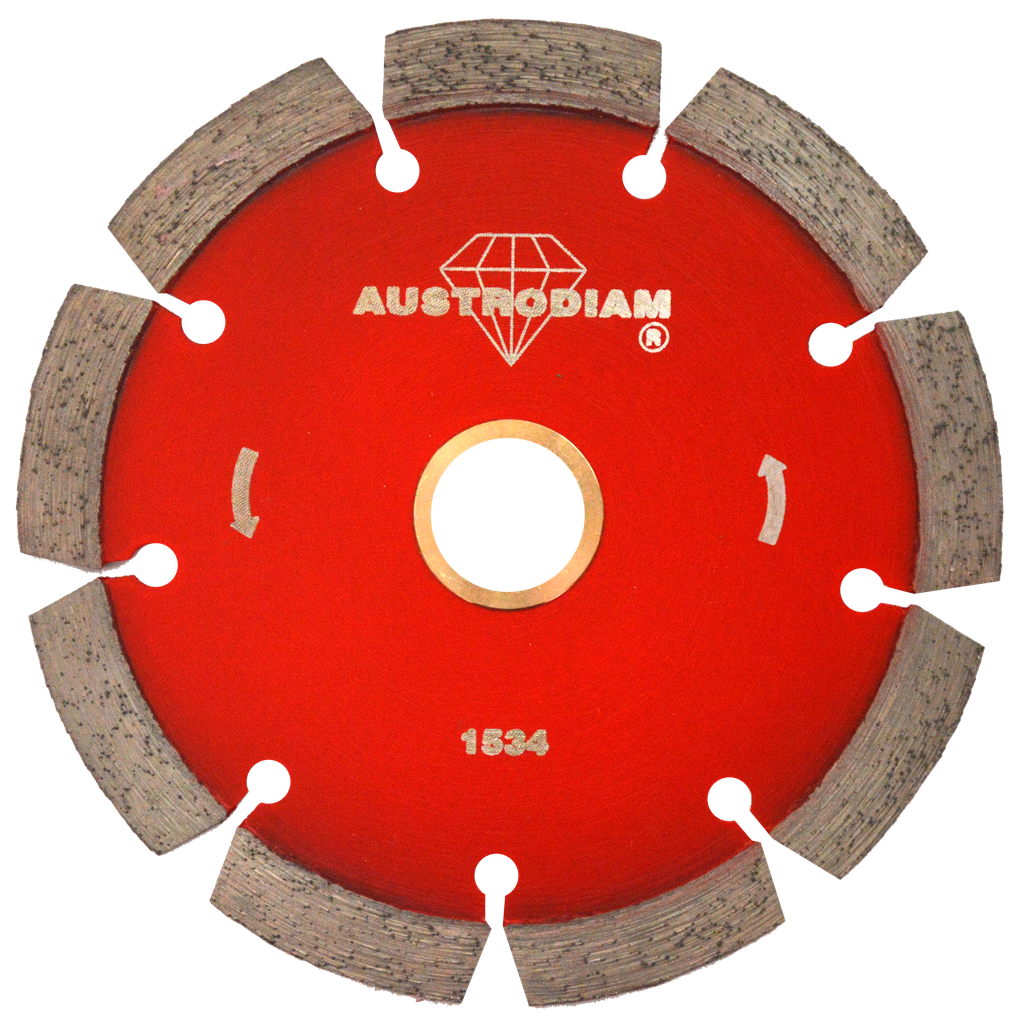 DISCO DIAMANTE AUSTROMEX RIN SEGMENTADO P/CANTERA 4-1/2" PLATA (1534)(H)
