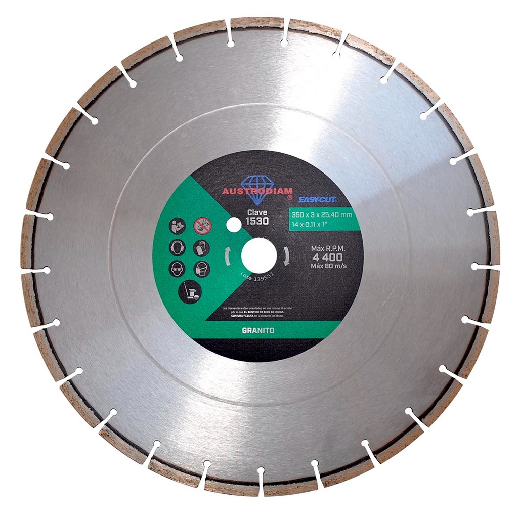 DISCO DIAMANTE AUSTROMEX RIN SEGMENTADO P/GRANITO 14" (1530)(H)