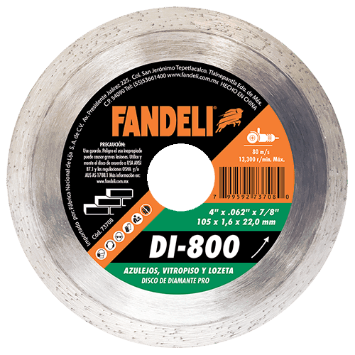 DISCO DIAMANTE FANDELI RIN CONTINUO 4" (73708)(H)