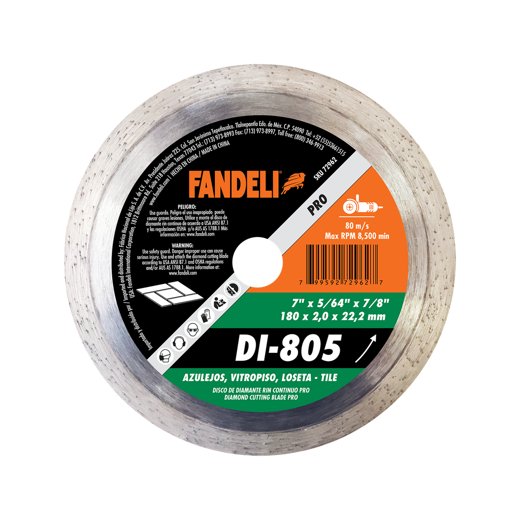 DISCO DIAMANTE FANDELI RIN CONTINUO 7" (72962)(H)