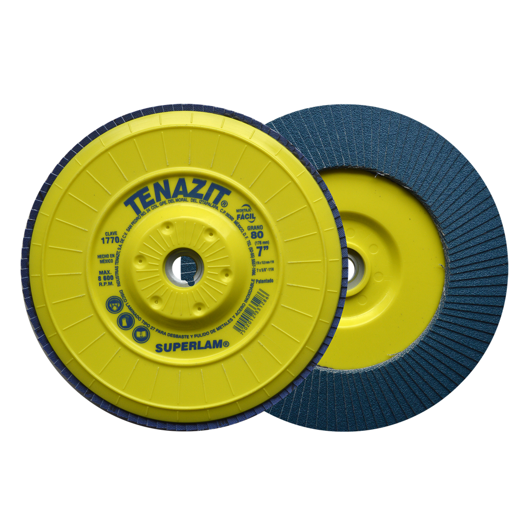 DISCO LAMINADO AUSTROMEX SUPERLAM 7" P/B&D GRANO 80 (1770)(H)