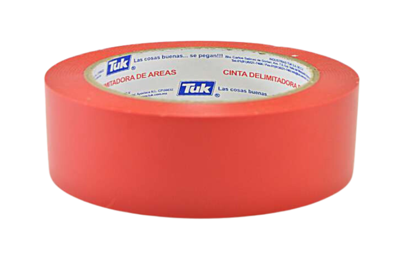 CINTA TUK DELIMITADORA ROJA 76MM x 33M (434005)