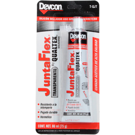 DEVCON SILICÓN USO GENERAL TRANSPARENTE 75ML (T-QJT)