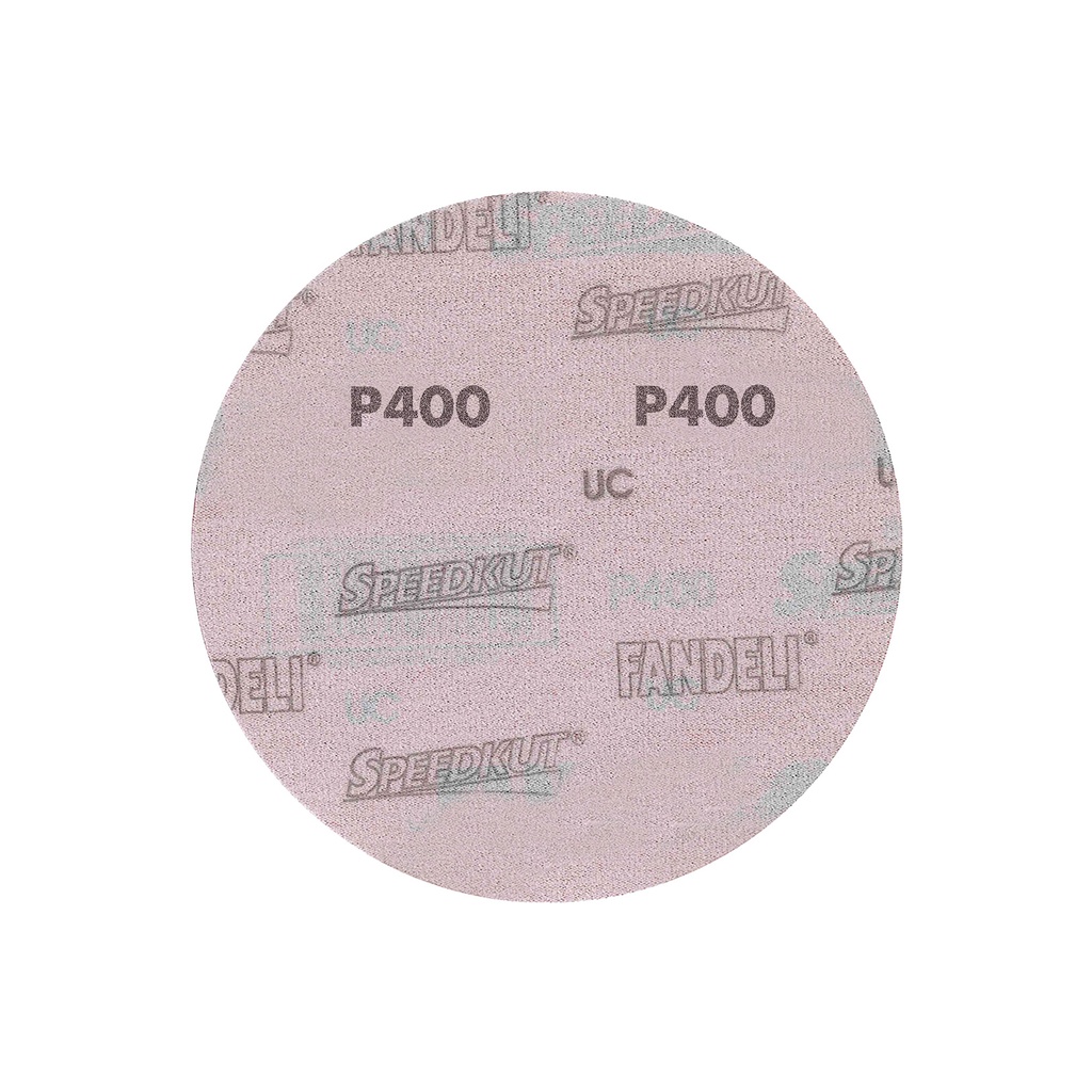 DISCO C/VELCRO 6" FANDELI B080 CIEGO GRANO 400 ROJO (73163)(H)