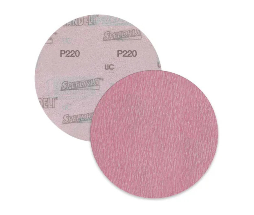 DISCO C/VELCRO 6" FANDELI B080 CIEGO GRANO 800 ROJO (73165)(H)