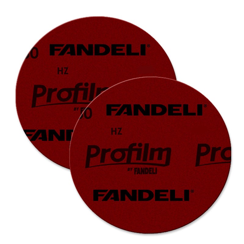 DISCO C/VELCRO FANDELI 6" PROFILM GRANO 320 ROJO (70844)(H)
