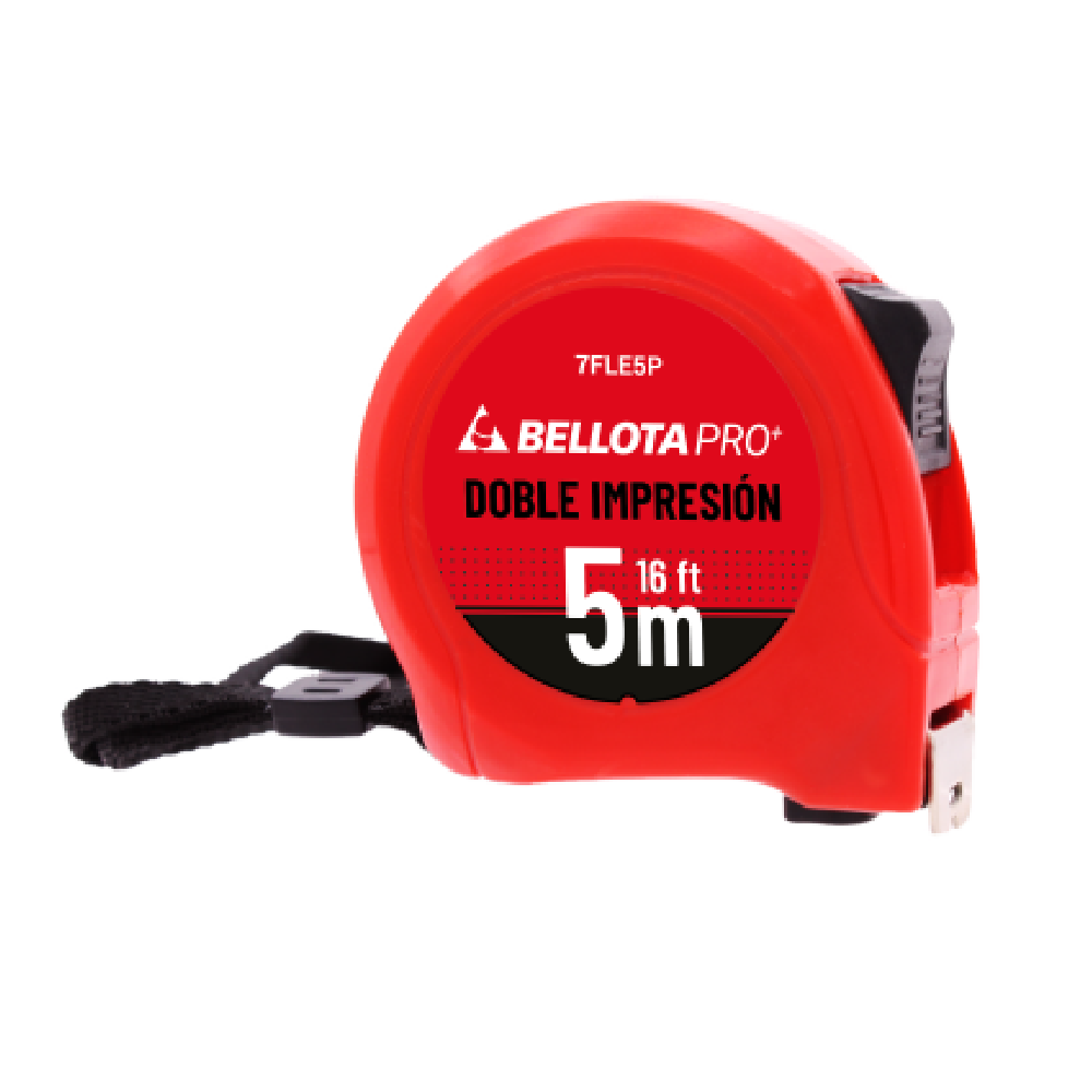 FLEXÓMETRO DOBLE IMPRESIÓN 5M PRO (7FLE5P) (H)