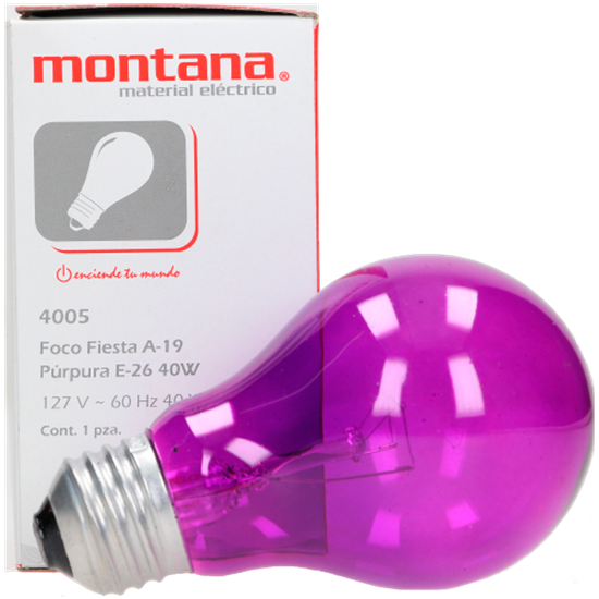FOCO FIESTA MONTANA 40W COLOR PURPURA (4005)(E)