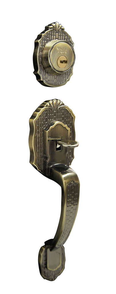 GATILLO YALE VERONA LLAVE-MARIPOSA LATÓN ANTIGUO (MX80882)