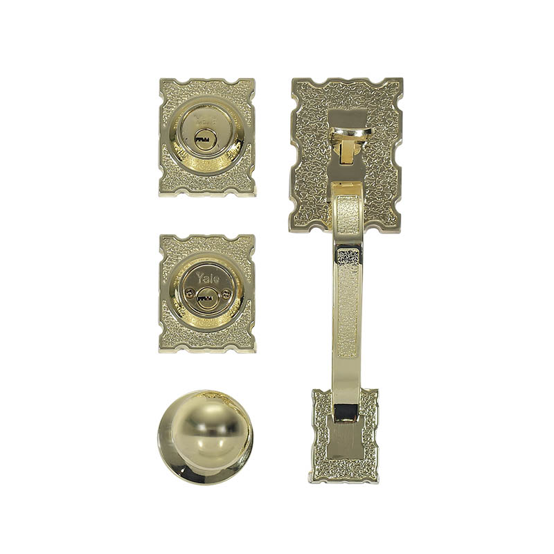 GATILLO YALE CARIBE LLAVE-LLAVE LATÓN BRILLANTE (MX87553)